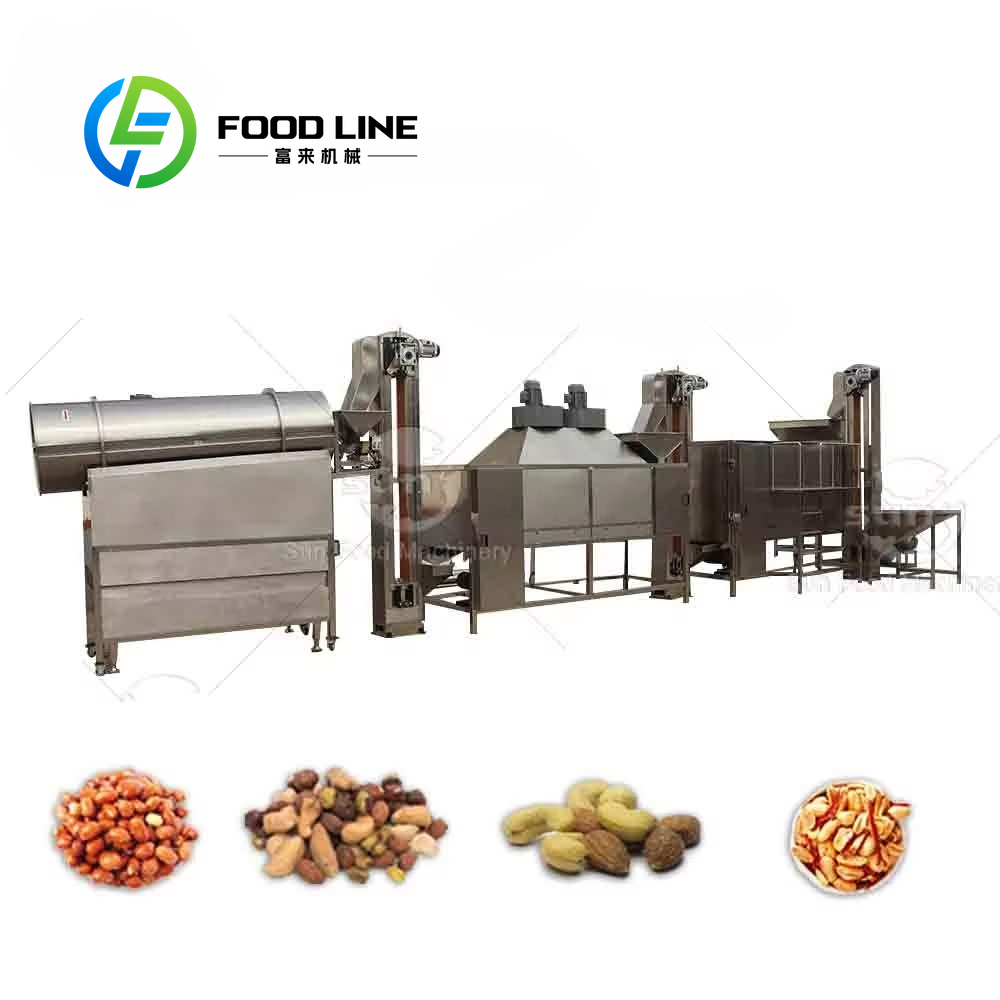 Roasted Nut Mix - メーカー専門スナック食品炒めカシューピーナッツナッツ焙煎調味料粉末風味混合機生産ライン