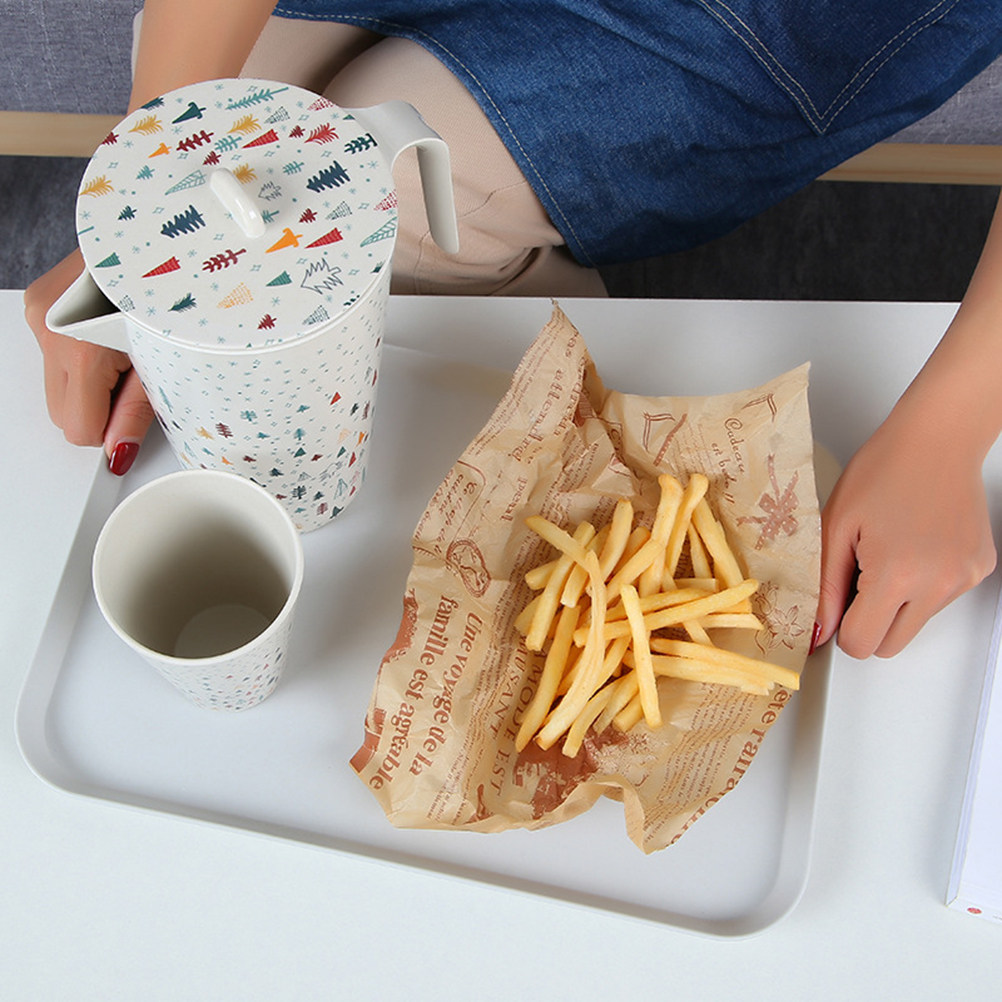 北欧風竹繊維トレイ フードサービングプラッター デザート・フ - Food Snacks With Fiber のレビューと価格