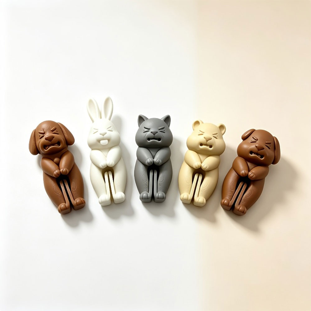5個入り漫画動物フードバッグシーリングクリップかわいい犬ウサ - Food Snacks Chips のレビューと価格